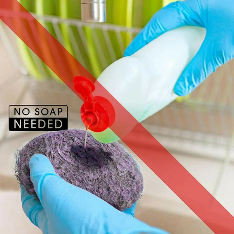 10 Pcs Magic Cleaning Nano Steel Wool Sponge for Kitchen Bathroom Furniture Hogard