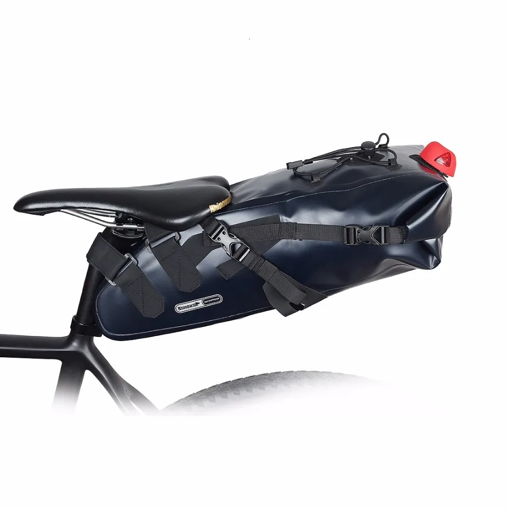 

RHINOWALK 2017 Newest 10L 100% Waterproof Bike Bag Cycling Mountain Bike Back Seat Rear Bag Bicycle Saddle Bag Bike Accessories