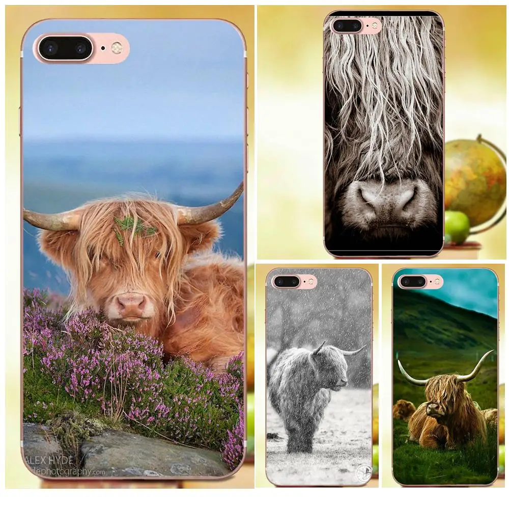 Highland Cow для Xiaomi Redmi Note 2 3 3S 4 4A 4X 5 5A 6 6A Pro Plus Мягкий силиконовый прозрачный чехол из