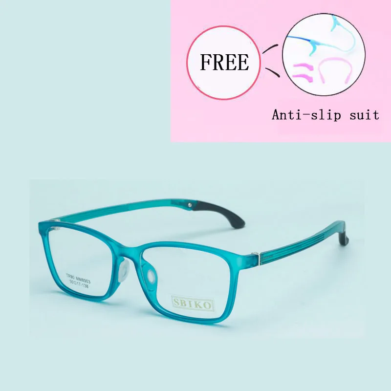 

Clear Fashion Transparent Glasses Frame Women Semi Rimless Female Grade Points Decoration Eyeglass with Optical Lens 8003-31