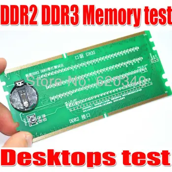 Goedkoop Gratis Verzending Desktop DDR2 DDR3 Geheugen RAM Slot Tester met LED DDR2 DDR3 Slot Tester voor Desktop Moederbord