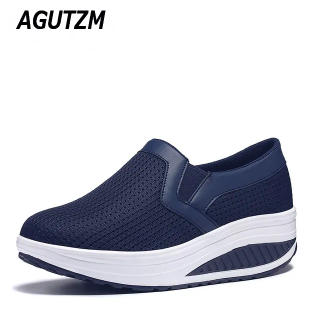 

AGUTZM Women Shoes Mesh Breathable Summer Shoes Flats Women Casual Swing Loafers Women Footwear Size 35-42