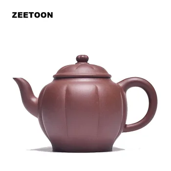 

490cc Authentic Yixing Teapot Melon Pot Master All Handmade Chinese Healthy Purple Clay Ore Tea Pot Coffee Kettle Zisha Tea Set