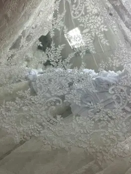 

New Design Wedding Lace Fabric, Cord Lace Wholesale 15yards/lot