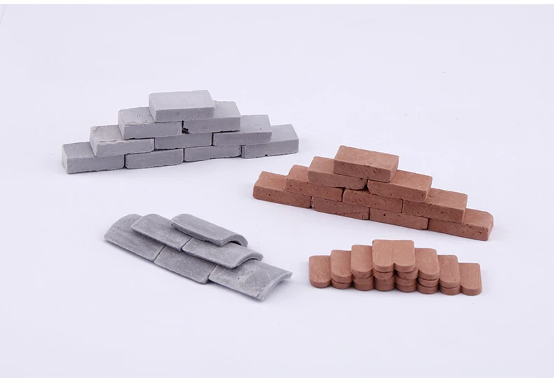  miniature Brick tiles Scene model DIY Sand Table manual wall Architectural Landscape scenario model