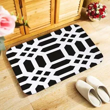 Утепленные, фланелевые геометрический маленький размер, 40x60 см наружный входной напольный коврик для спальни кухня Холл коврик антискользящий коврик для двери