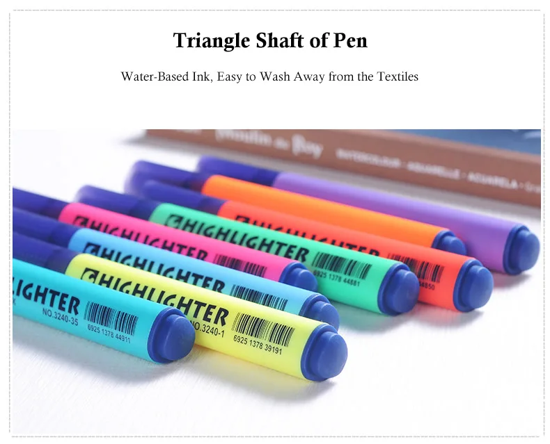 STA текстовыделители маркеры разных цветов оптом флуоресцентный маркер текстовыделитель ручки упаковка из 8 цветов зубило наконечник