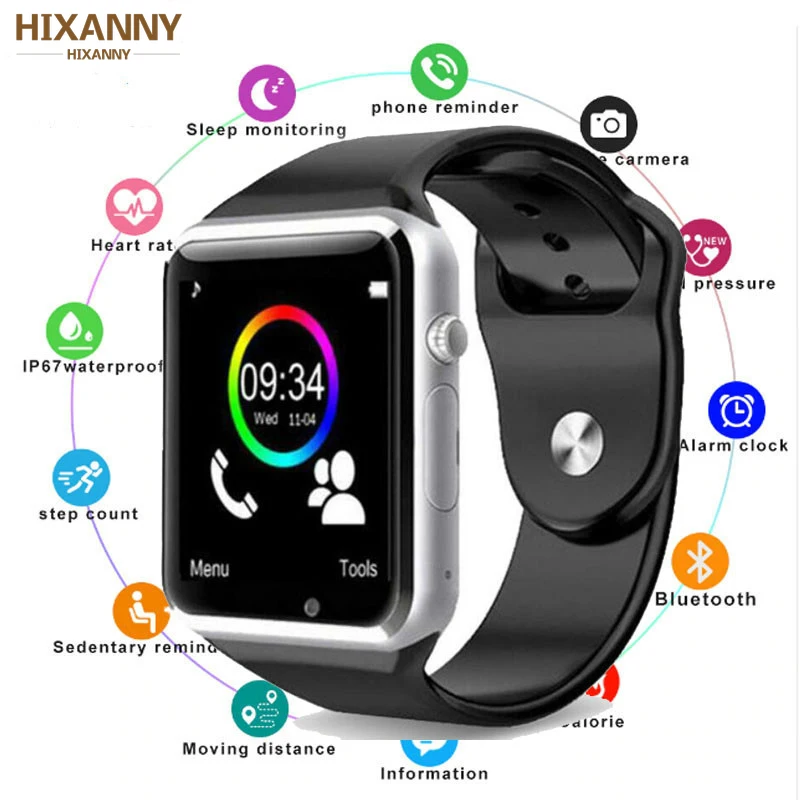 

Smart Watch Sport Pedometer With SIM Camera Smartwatch for Android HUAWEI Apple Samsung watch A1 WristWatch PK GT08 DZ09