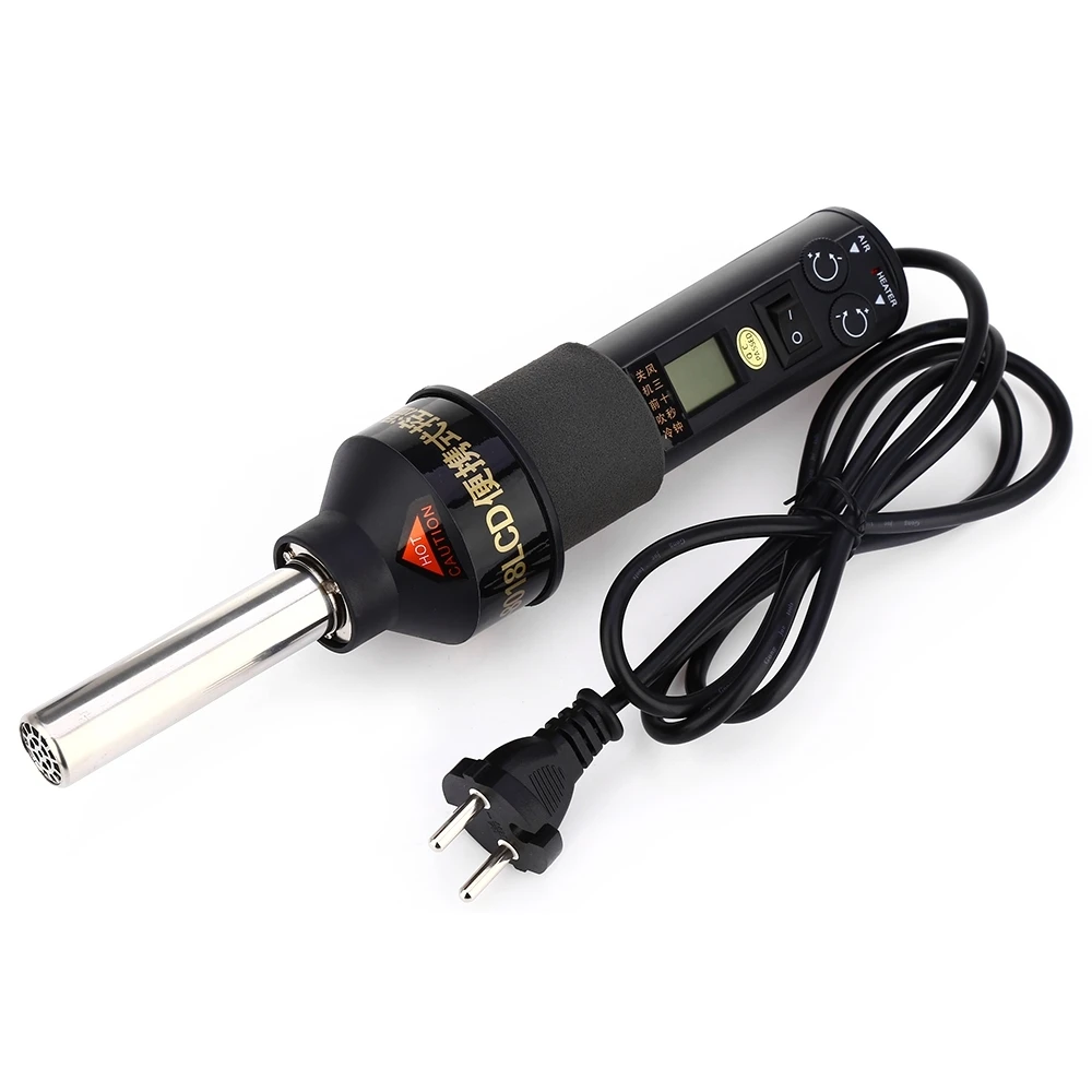 

GJ-8018LCD Temperature Controlled Hot Air Gun LCD Display Screen AC 220V 450W 2.5A Internal Heating Type Welding And Soldering