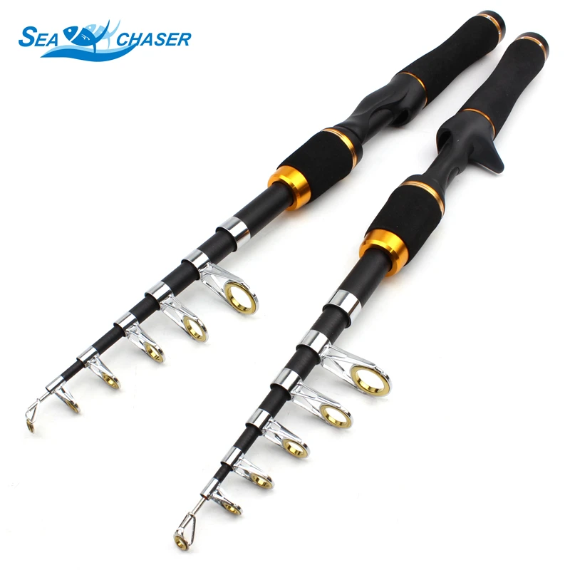 1.65m Carbon Telescopic Fishing Rod And 9bb Reels Spinning Casting