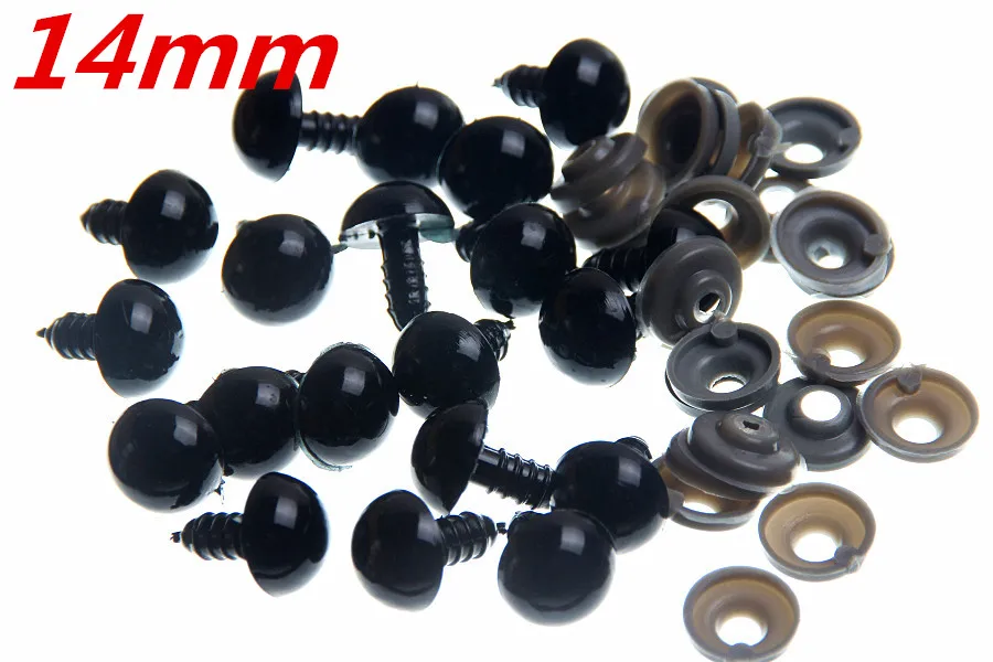 

Hot 14mm 60set Plastic Eyes Safety Handmade Accessories Bear Animal Puppet Jewelry Making Scrapbooking Accessories