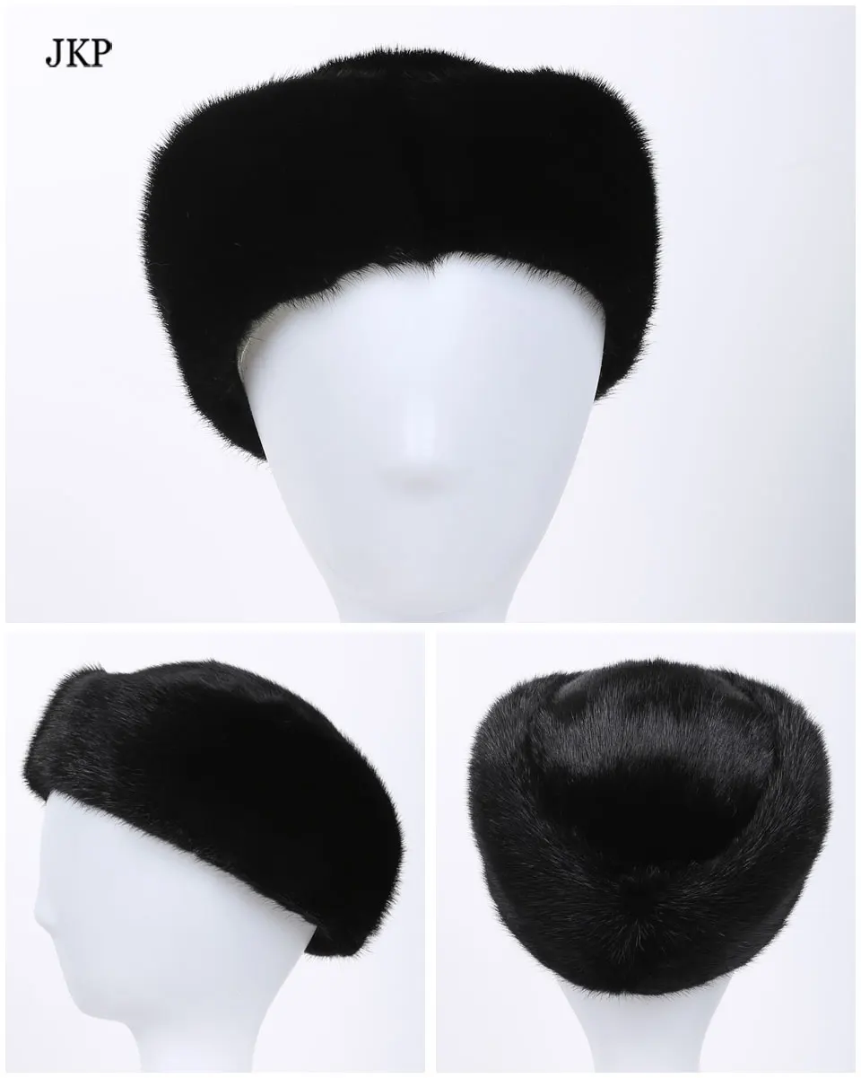 Зимняя женская шапка из натурального меха норки Роскошная модная женская меховая шапка хорошего качества