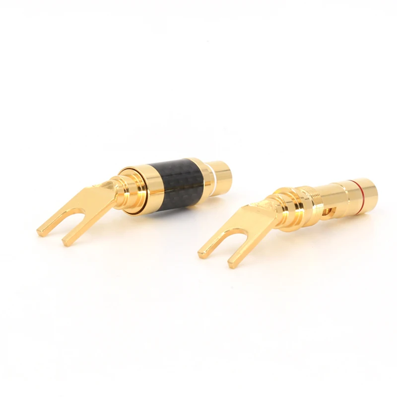 VB603G Carboner оптоволоконный коннектор углеродное волокно Y разъем для Hi Fi кабеля