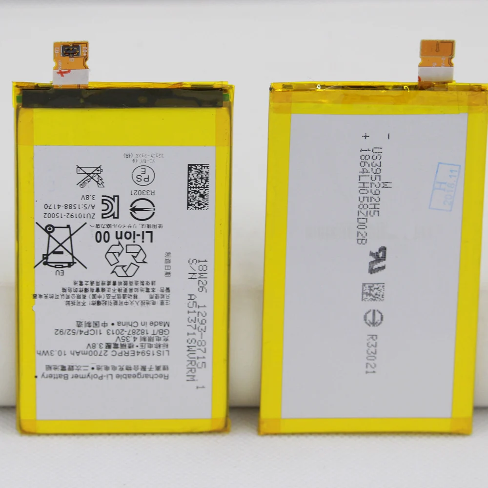 10 шт./лот ISUNOO 2700 мАч внутренняя Замена батареи LIS1594ERPC для Sony Xperia Z5 compact Mini E5823 E5803