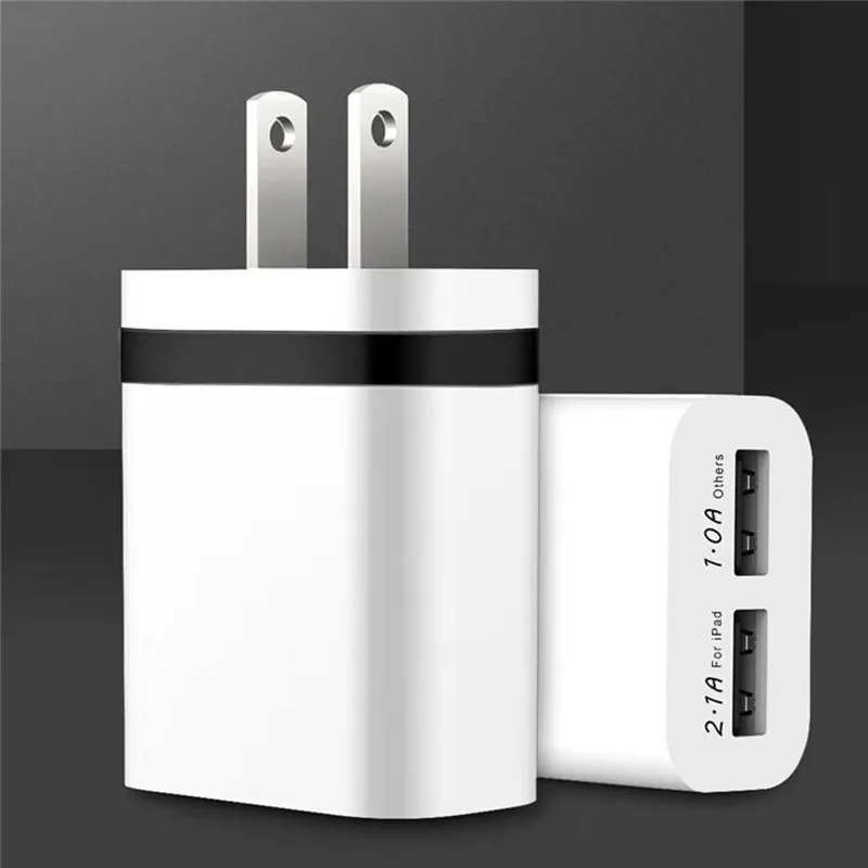 High Quality Wall Charger Metal Dual USB For Samsung S8 S7 2 Ports US EU Version Travel Adapter For Universal Smart Phone High Quality Wall Charger Metal Dual USB For Samsung S8 S7 2 Ports US EU Version Travel Adapter For Universal Smart Phone