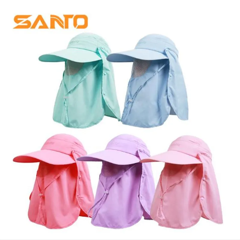 Outdoor Sports Cap Santo M-49 Cycling Mountaineering Sun Hat Women UV-protection Sunshade Cap Adjustable Quick Dry Hat
