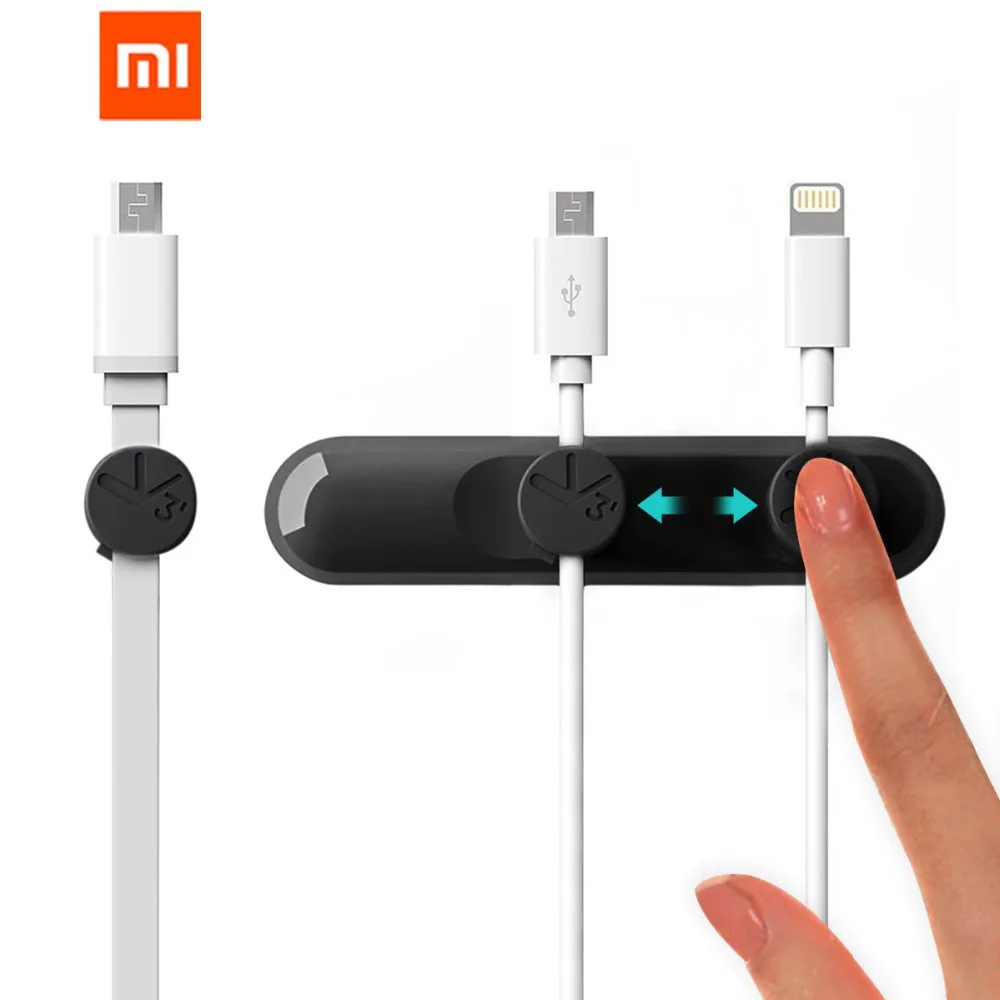 Xiaomi mijia Bcase TUP Магнитный Настольный кабель зажимы управление шнуром Крошечные 3
