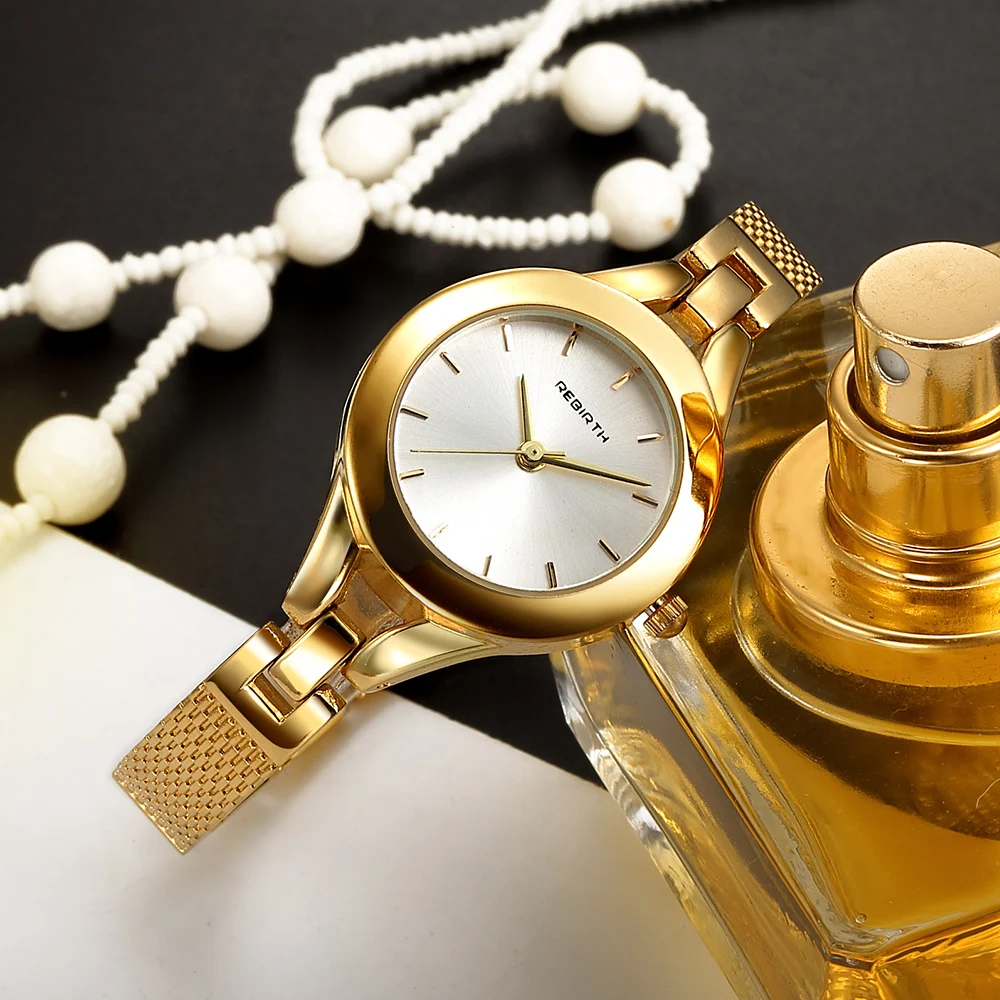 Женские часы, аксессуары для женских браслетов, золотые Роскошные Брендовые Часы-браслет, набор для рерождения, маленький ремешок для часов, модные подарочные часы