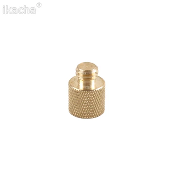 

1pcs Gold Color Tripod Thread Screw Brass 3/8" Female to 1/4" Male Adapter for Camera Tripod Light Stand Accessories