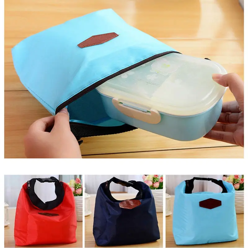 

1 pc Portable Thermal Insulated Waterproof Lunch Bag Lunchbox Storage Bag Carry Picnic Food Tote