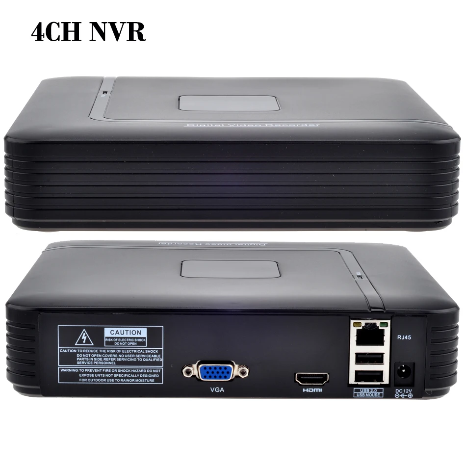 Surveillance 4CH NVR ONVIF 2.0 HDMI Output Security Standalone CCTV NVR 4CH 1080P/8CH 960P for IP camera