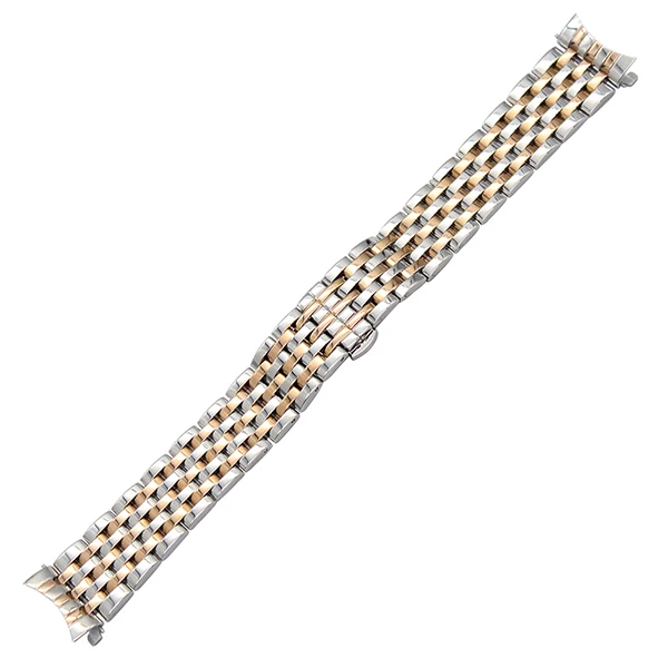 Браслет из нержавеющей стали с загнутым концом для часов Tissot PRC200 T055 T063 T035 T097 браслет bracelet серебряный черный 18 мм 20 мм 22 мм