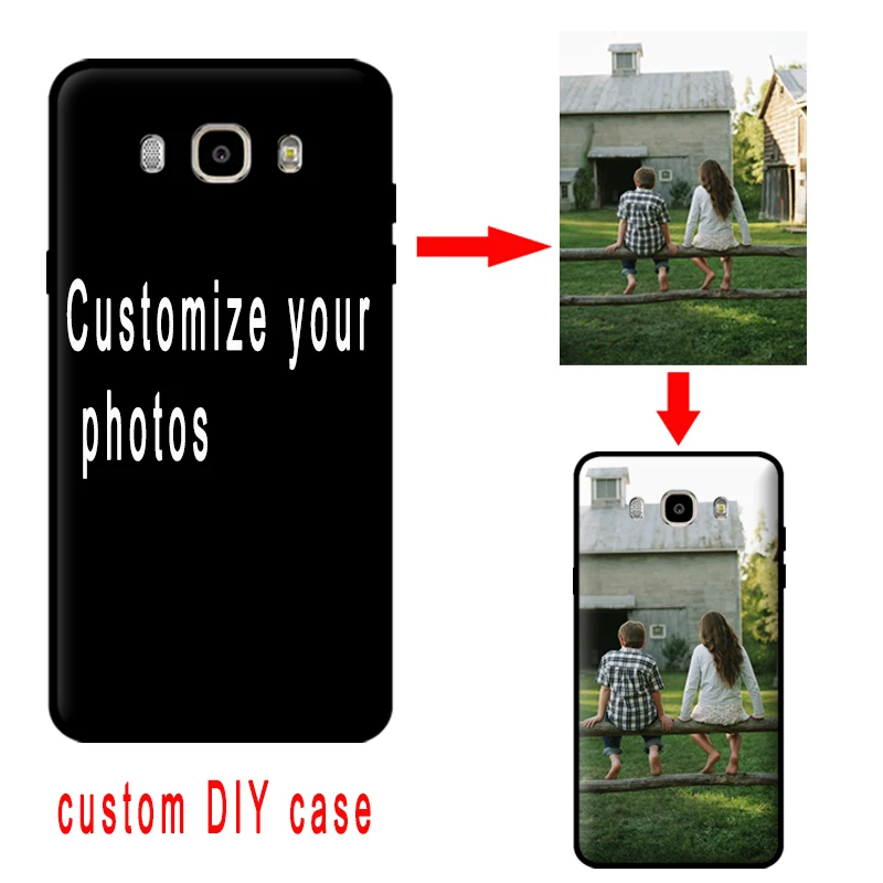 

mosirui Customized Photo Cover Name DIY Case for samsung galaxy J5 2016 J510 TPU Soft Silicone Back Cover Case Phone Shell