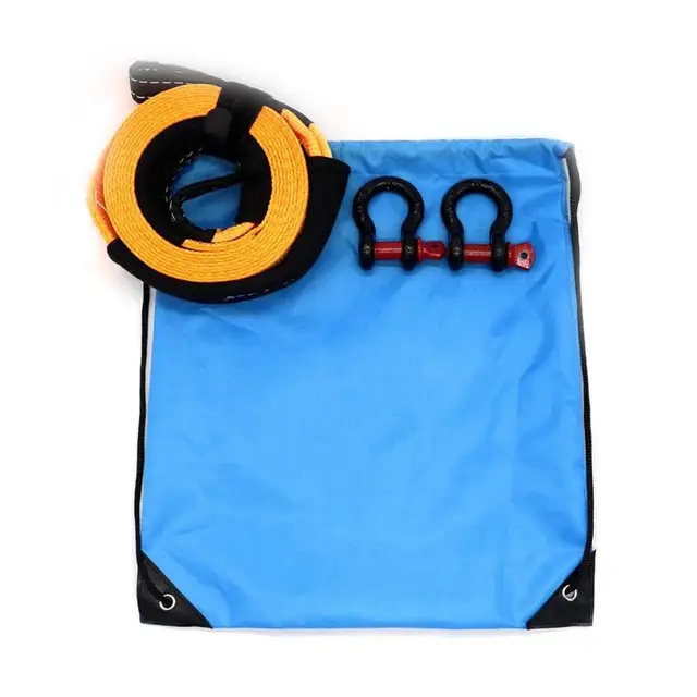 VODOOL Heavy Duty Car Tow Rope 5m 8 Tons Auto Emergency Safety Towing Rope Cable Wire With 2 Tow Hooks For SUV Truck Trailer Car