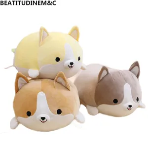 1Pcs 30cm/50cm/60cmCute Fat Corgi Dog Plush Toy Stuffed Soft Animal Cartoon Pillow Lovely Kids Toy Valentine Present