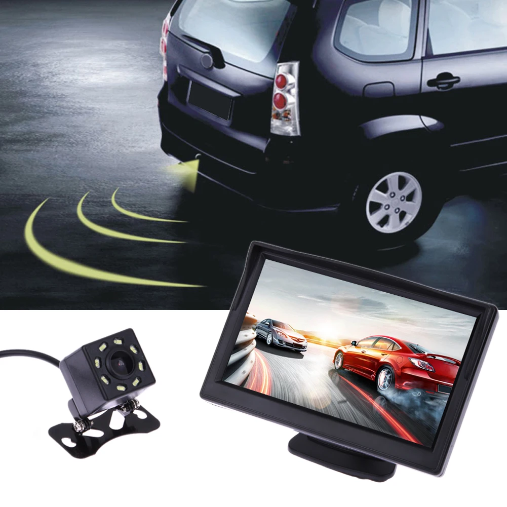

Car Monitor Rear View Camera 4.3 inch Car DVR Auto Parking Reverse Monitor 170 Degrees Rear View Parking Backup Camera Kit
