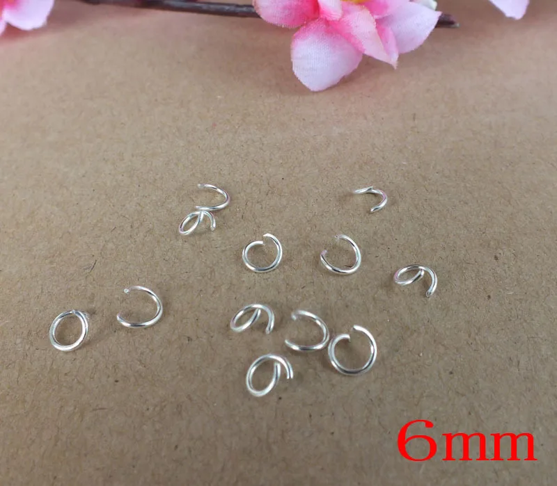 6mm Chrome plated Iron High Quality Jump Rings Jewelry Findingsrings