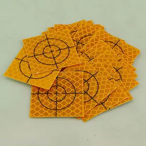 

20pcs Yellow Reflector Sheet 40 x 40 mm Reflective Tape Target for Total Station