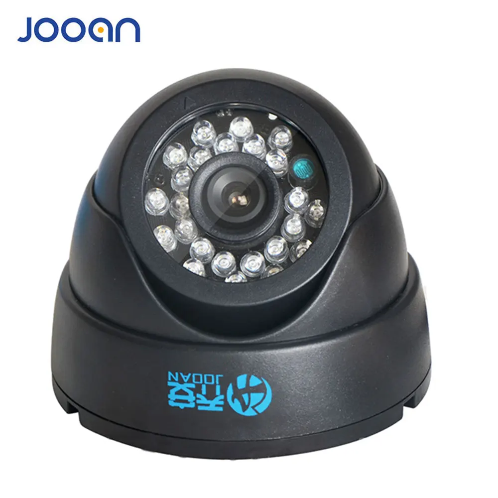 JOOAN 1/3 Color CMOS 700TVL Dome MINI CCTV Camera HD Indoor Black 24 IR Leds Day Night Security Home Video Surveillance Camera|video surveillance