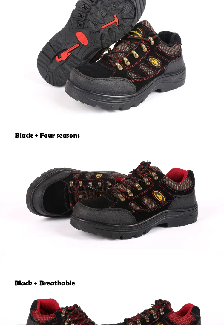 COOLVFATBO/мужские рабочие и защитные ботинки; уличные мужские военные ботинки со стальным носком; противоскользящие ПРОКАЛЫВАЮЩИЕ ботинки; размер E46