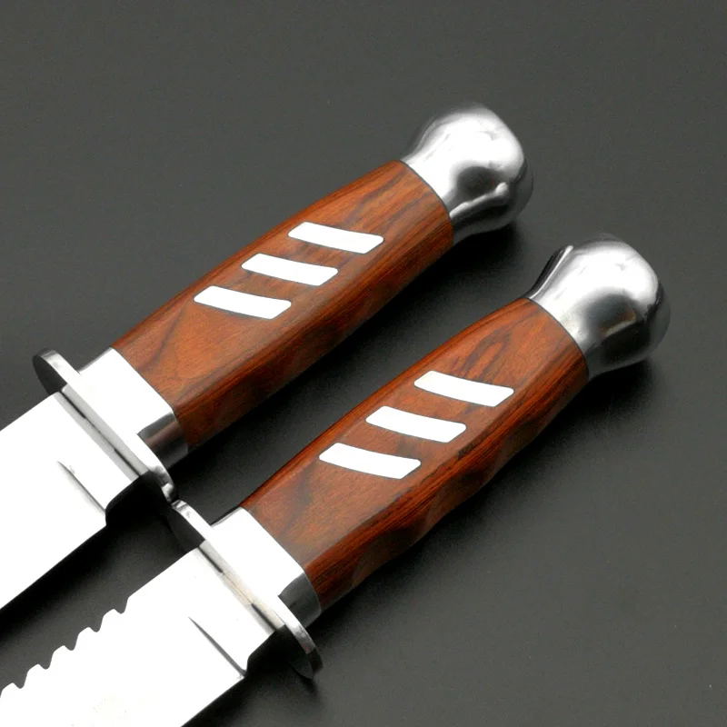 Mengoing новейший 2 размера Brother тактический нож для выживания на открытом воздухе охотничьи ножи с фиксированным лезвием необходимые инструменты нейлоновая оболочка