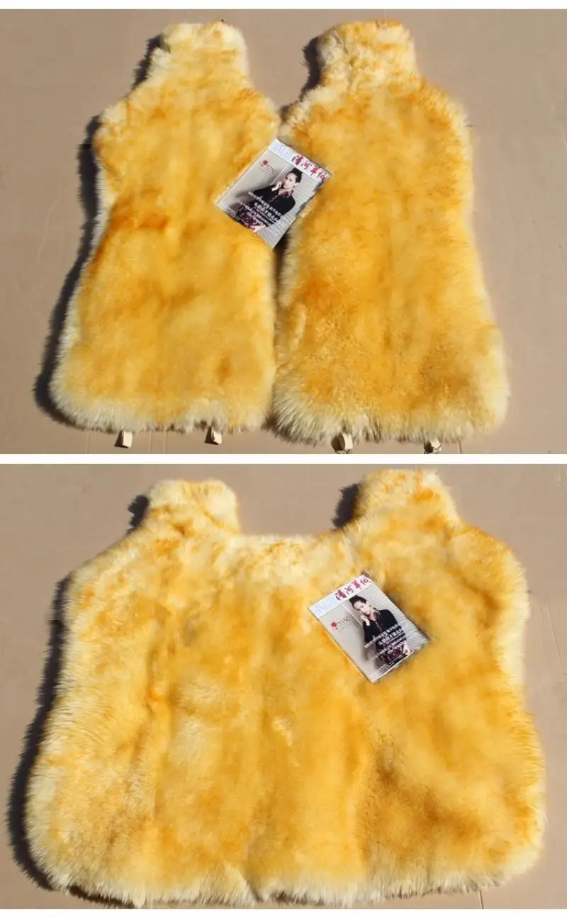 JXLCLYL 100% Australian Pure Natural Fur Seat Cover 5 Seats Whole Vehicle Seat Cover Sheepskin Winter Car Cushion