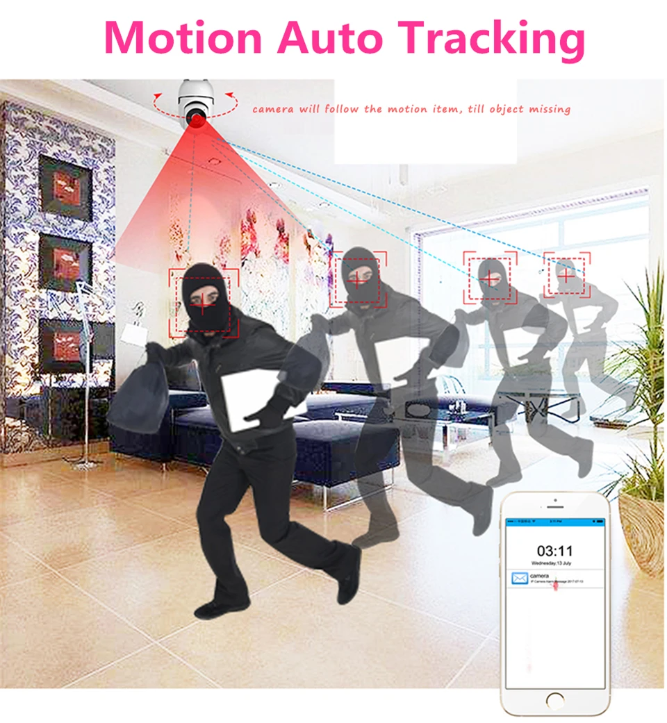 SUCAM HD 720P Mini Wifi IP Camera Pan Tilt Auto Tracking Motion Detection Two Way Audio YCC365 Wireless Camera Baby Monitor 19