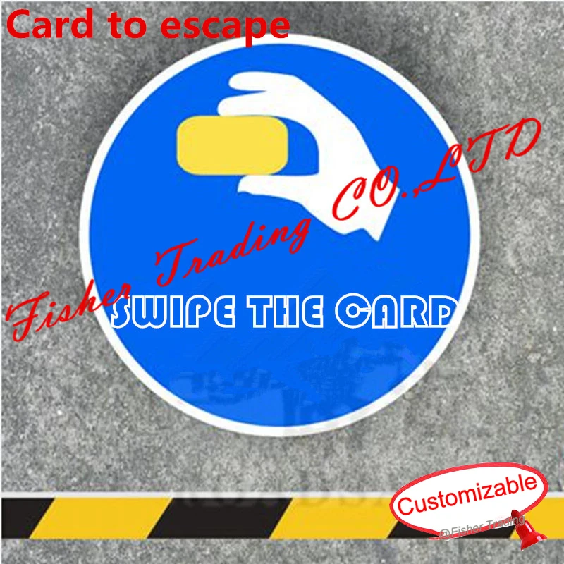 

one card/statue to open the lock, put back the card/ statue to run away from eerie room,real life room escape game prop