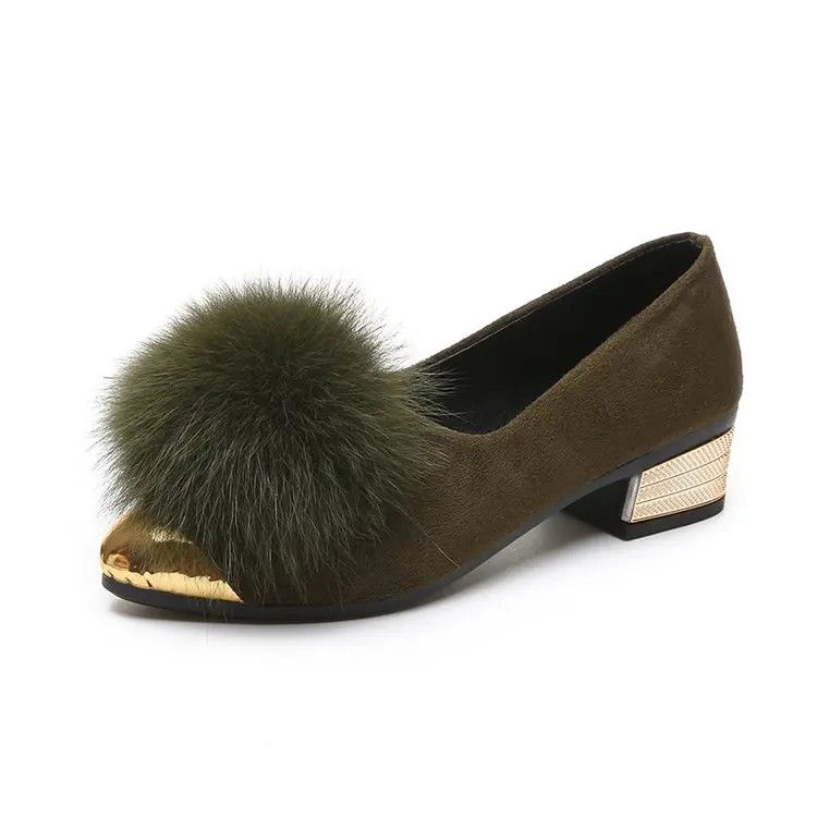 Wertzk/Новинка г.; Туфли Мао; женские весенние повседневные туфли с закрытым носком; тонкие туфли на толстом каблуке с острым носком; beanshoe; E398 - Цвет: Зеленый