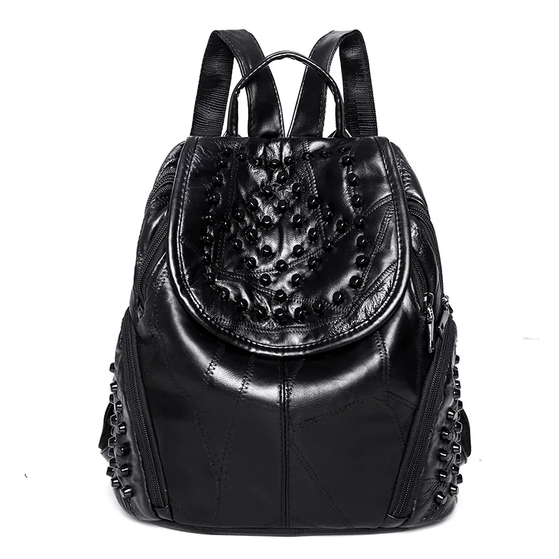 

Fashion Women Backpack High Quality Youth Leather Backpacks for Teenage Girls Female School Shoulder Bag Bagpack
