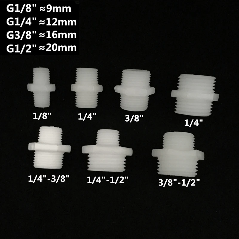 5 шт. 1/8 &quot1/4&quot 3/8 &quot1/2&quot пластиковые соединители шланга для труб гибкие