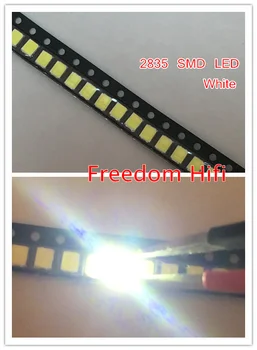 

1000PCS 2835 LED 0.5W White SMD/SMT PLCC-2 150Ma 50-65lm 6000-6500K 2835 diodes High Power LED Ultra Bright SMD LED Connector