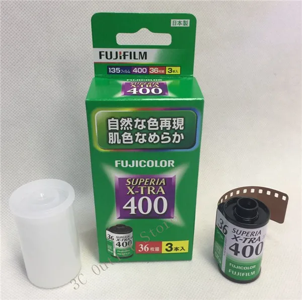 Fuji Superia X-TRA 400 цветная пленка 3 рулона 35 мм 36exp из Японии, 3 рулона/упаковка