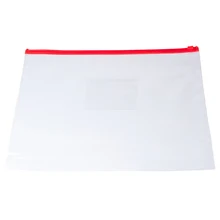 12 х А4 молнии сумки-документ прозрачный пластик клатч синий