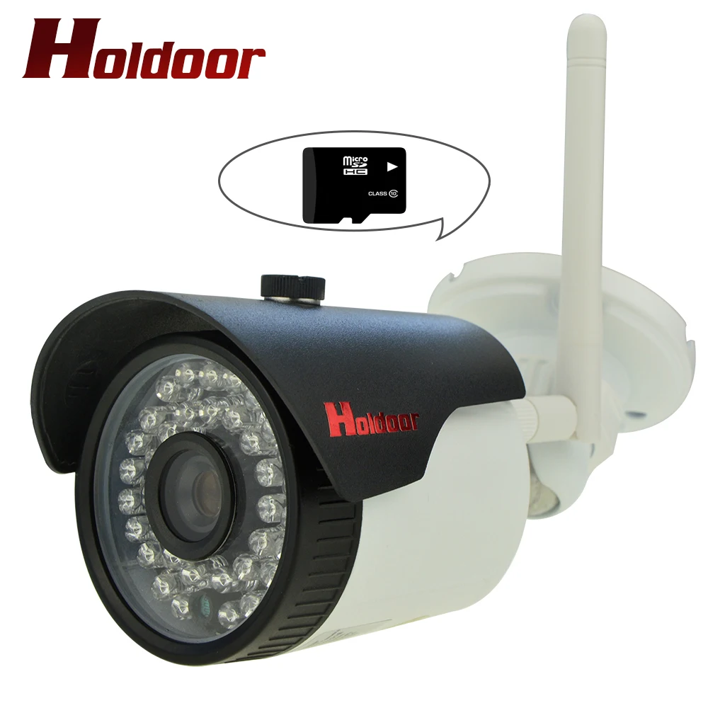 

Holdoor Camcorder Full HD IP Video Surveillance Camera WiFi Wireless Camera System CCTV Cam with Micro SD Card for Android iOS