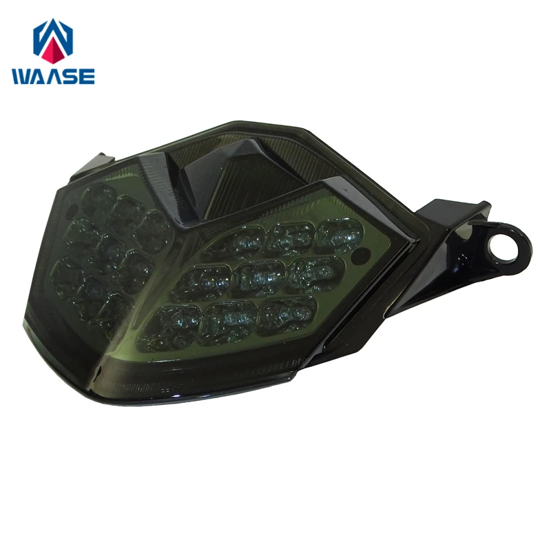 Дешево Waase для Kawasaki Z750 2007 2012 Z1000 2007 2008 2009 хромированный задний светильник стоп сигнал поворота Встроенный светодиодный светильник