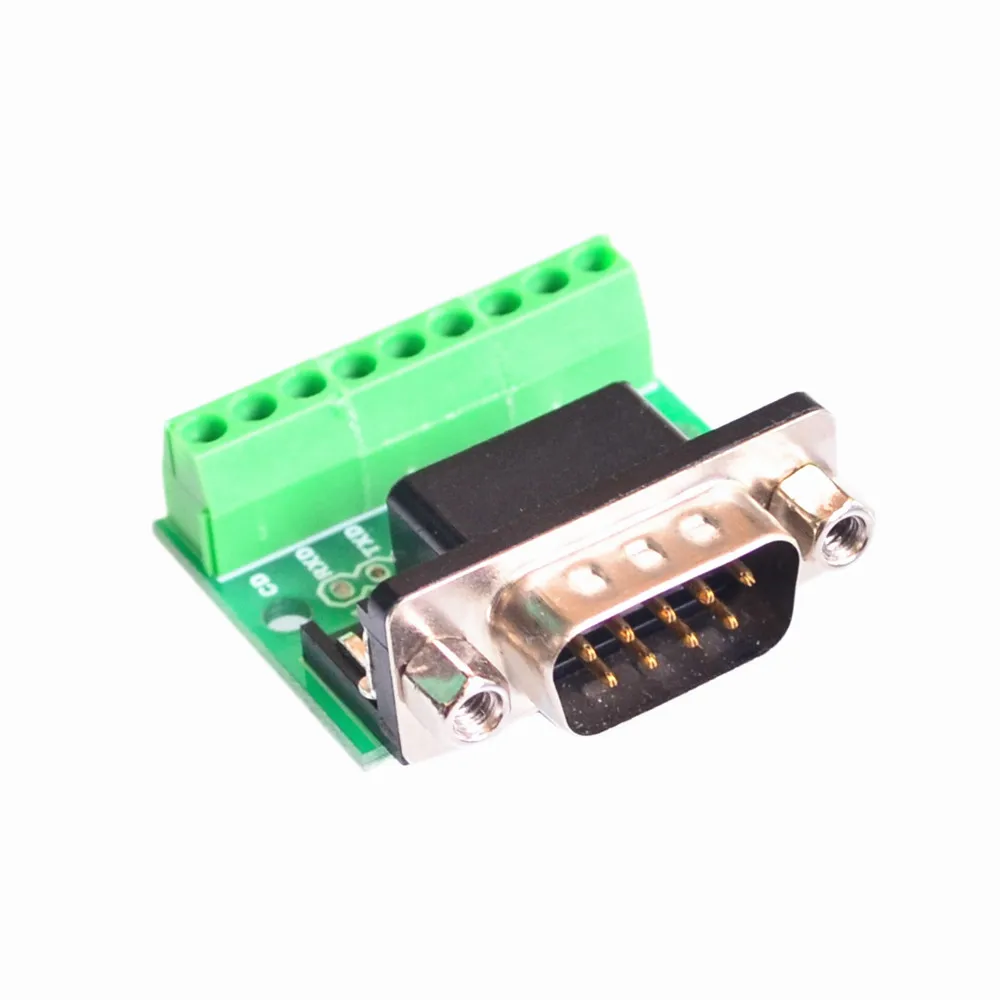 BD9 male head connecting screw terminal 9 pin RS232 RS485 conversion plate