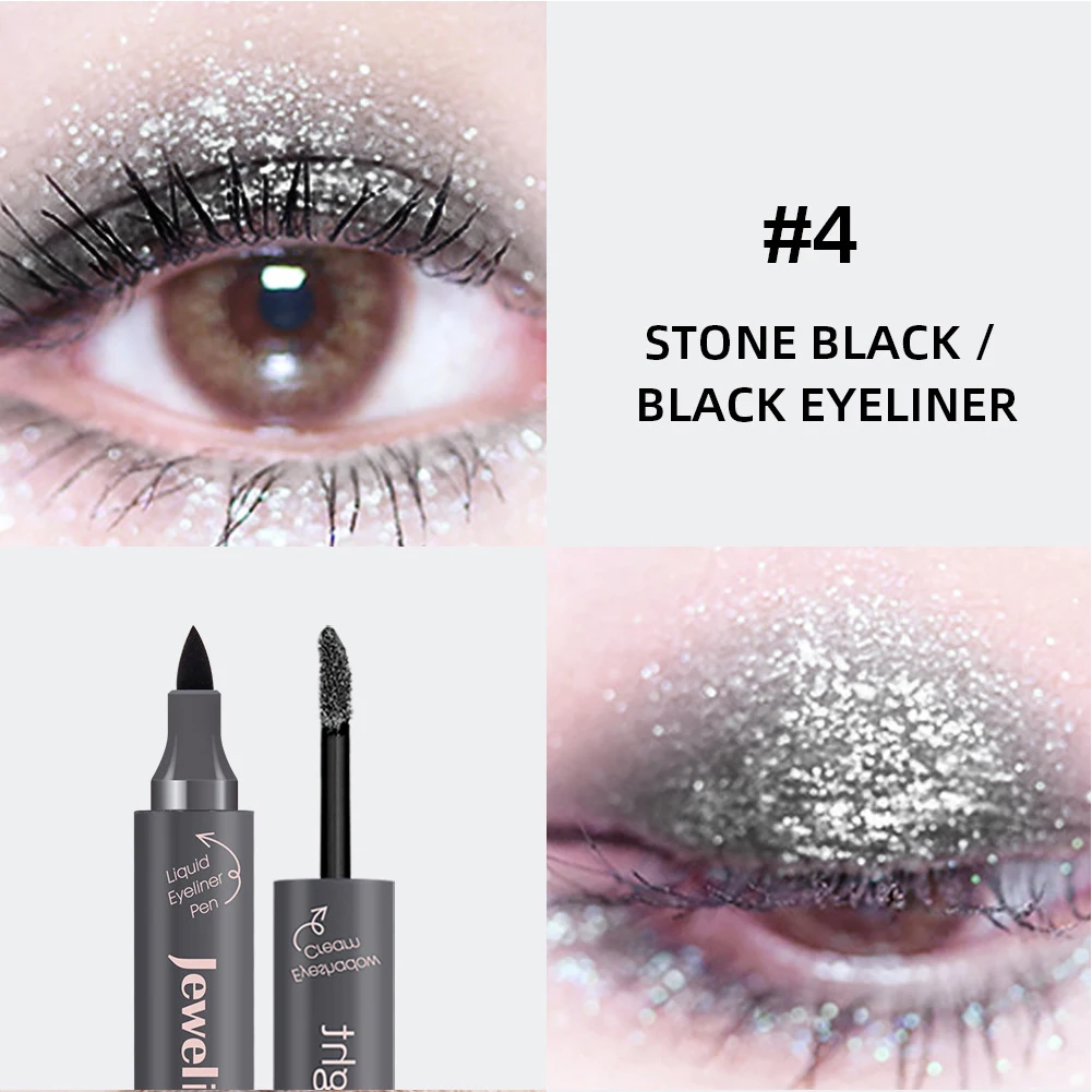 

Eyeliner Pearl Glitter Makeup Shimmer Waterproof Professional Double End Shining Charming Cosmetic Tools