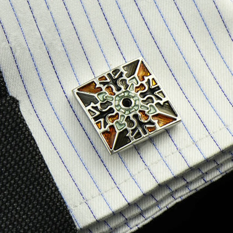 shirt cufflinks for mens Brand cuff buttons wedding cuff links Enamel High Quality abotoaduras Designer Jewelry free shipping