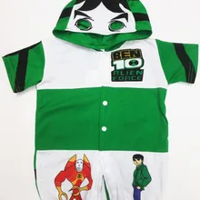 Новейшая хлопковая одежда 6 M-24 месяцев Детские Одежда для ползания Детские Бен 10: гонка на время комбинезоны ролевые Бен-10 SZ: S-XL